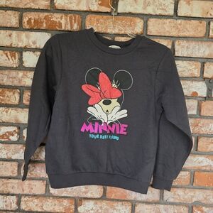 NWT H&M Black Minnie Mouse Kids Sweatshirt